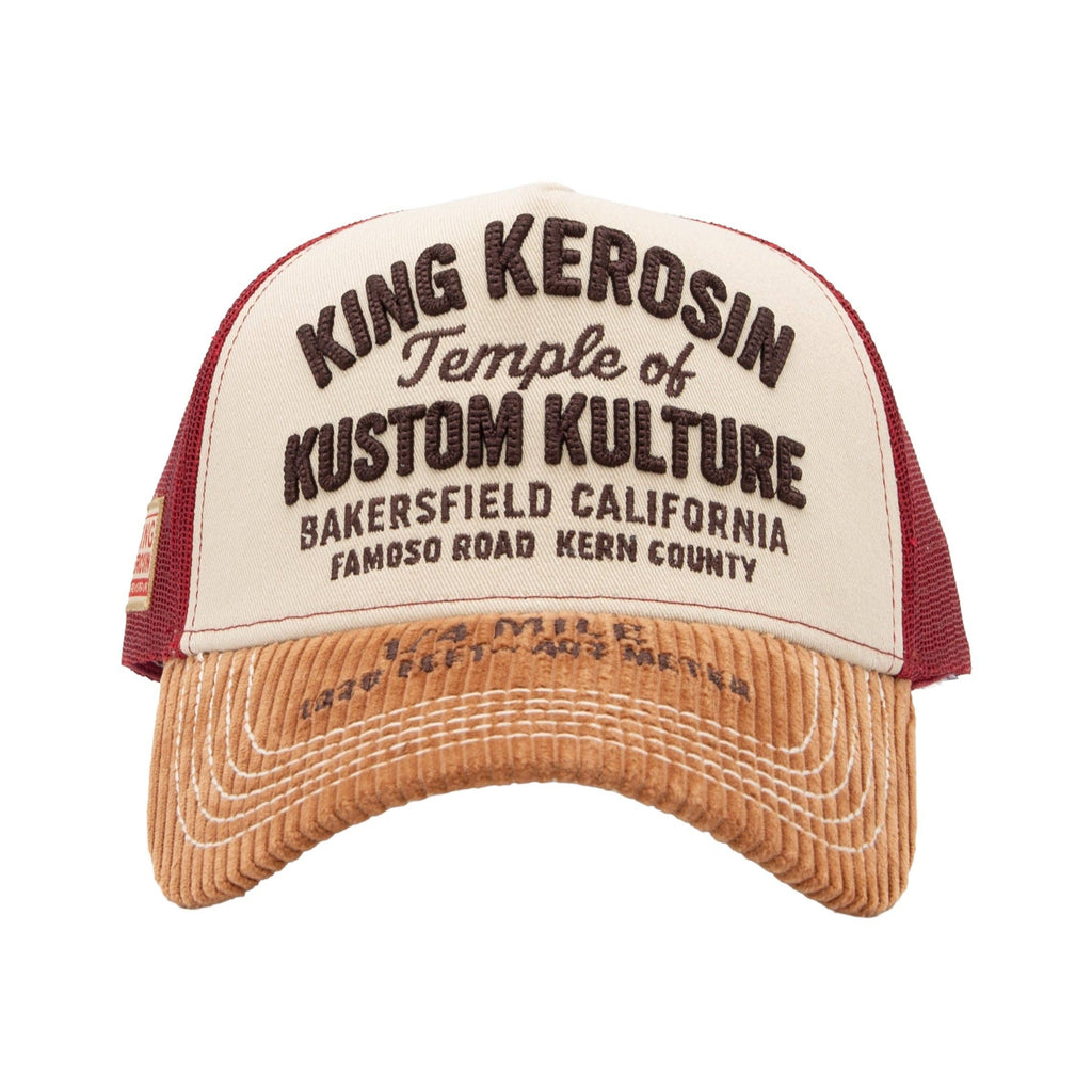 Trucker Cap 'Temple of Kustom Kulture' in Beige