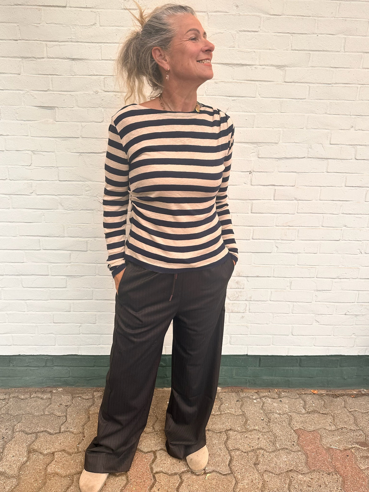by-bar Leya Big Stripe Top – night sky
