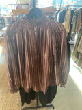 Boho-Shirt mit Lurex – Marron