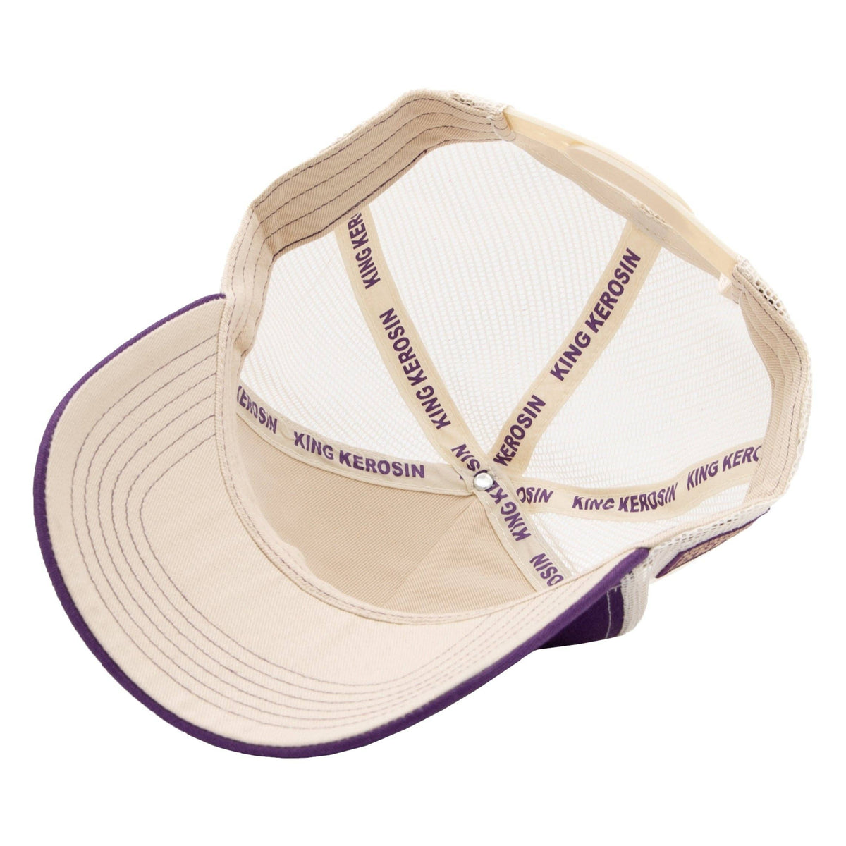 Trucker Cap 'Never Fuck A Fucker' in Pflaume