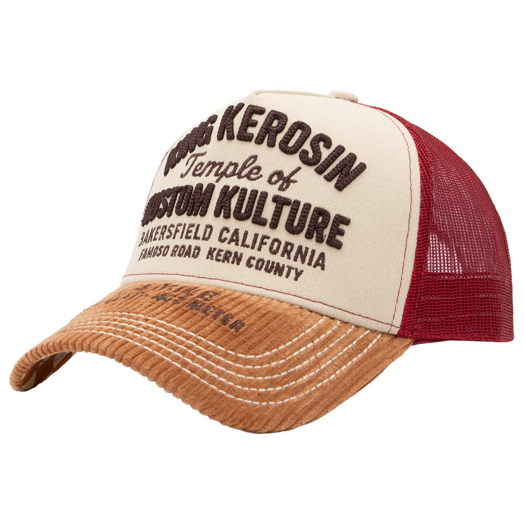 Trucker Cap 'Temple of Kustom Kulture' in Beige