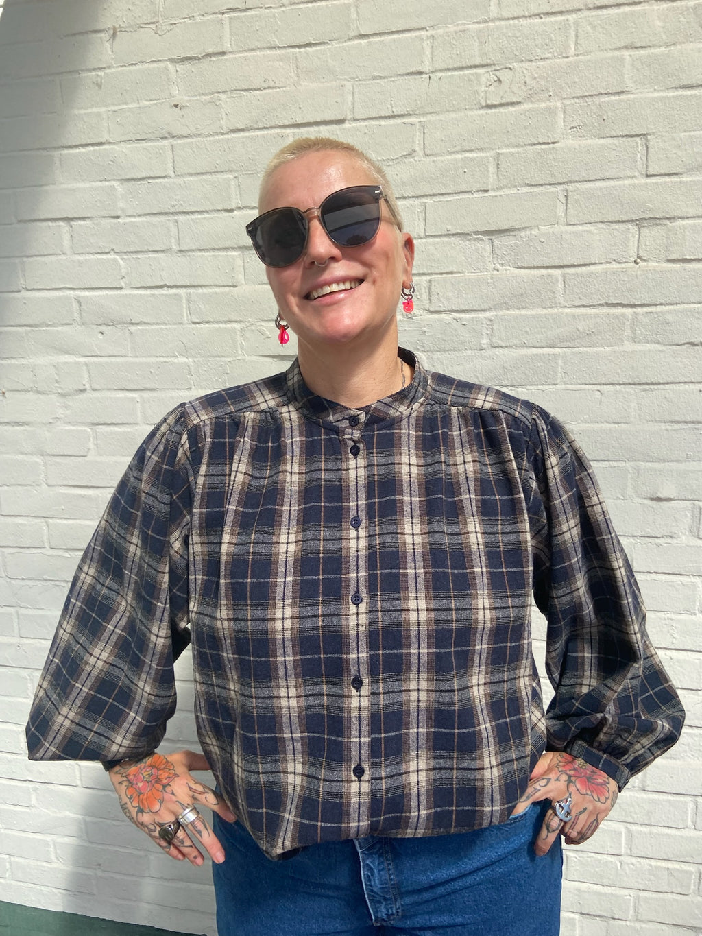by-bar Jagger Check Blouse – jagger check