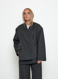 MINUS Vivianne Oversize Blazer – Dunkelgrau