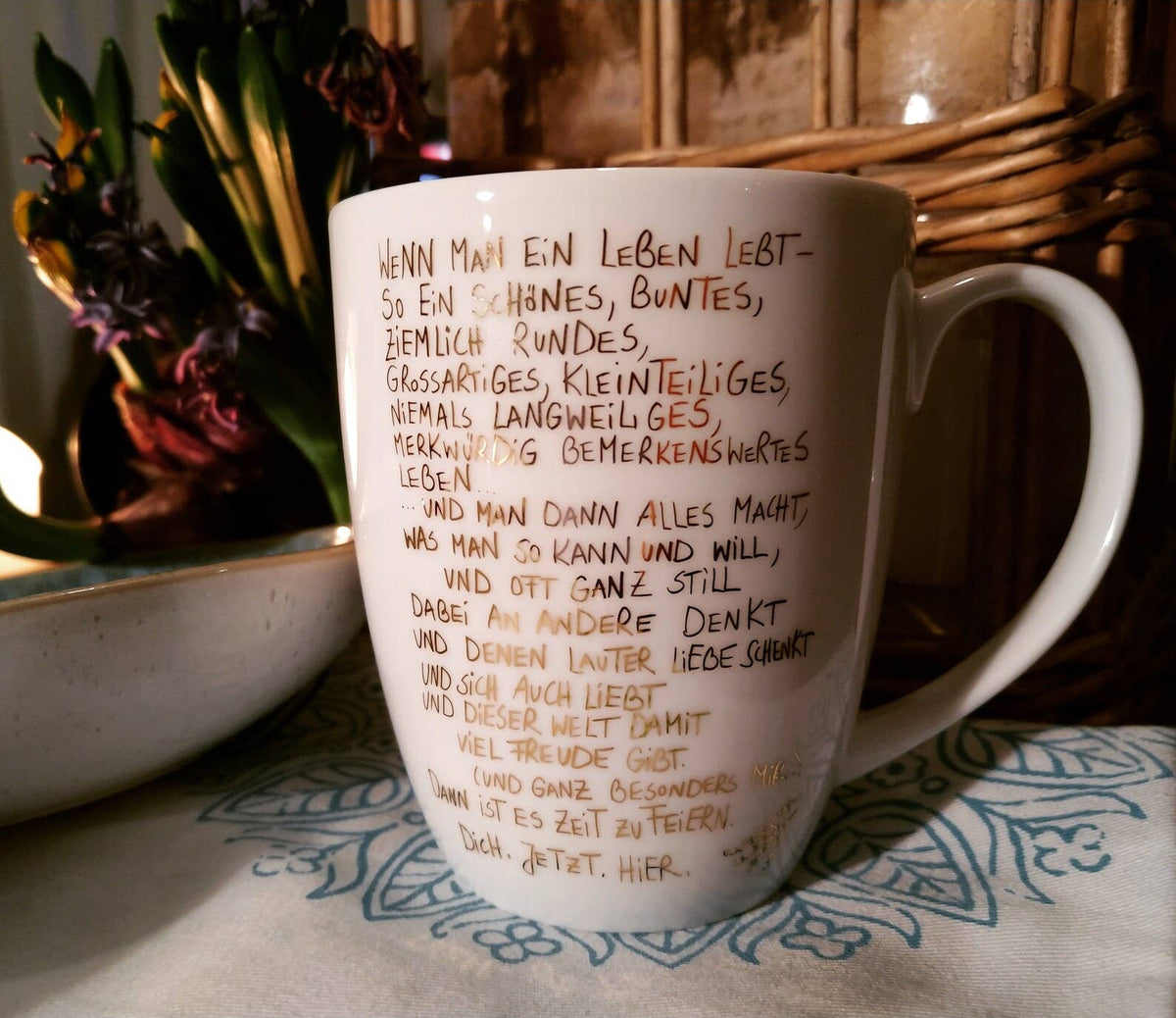 Becher GOLD - Feierzeit