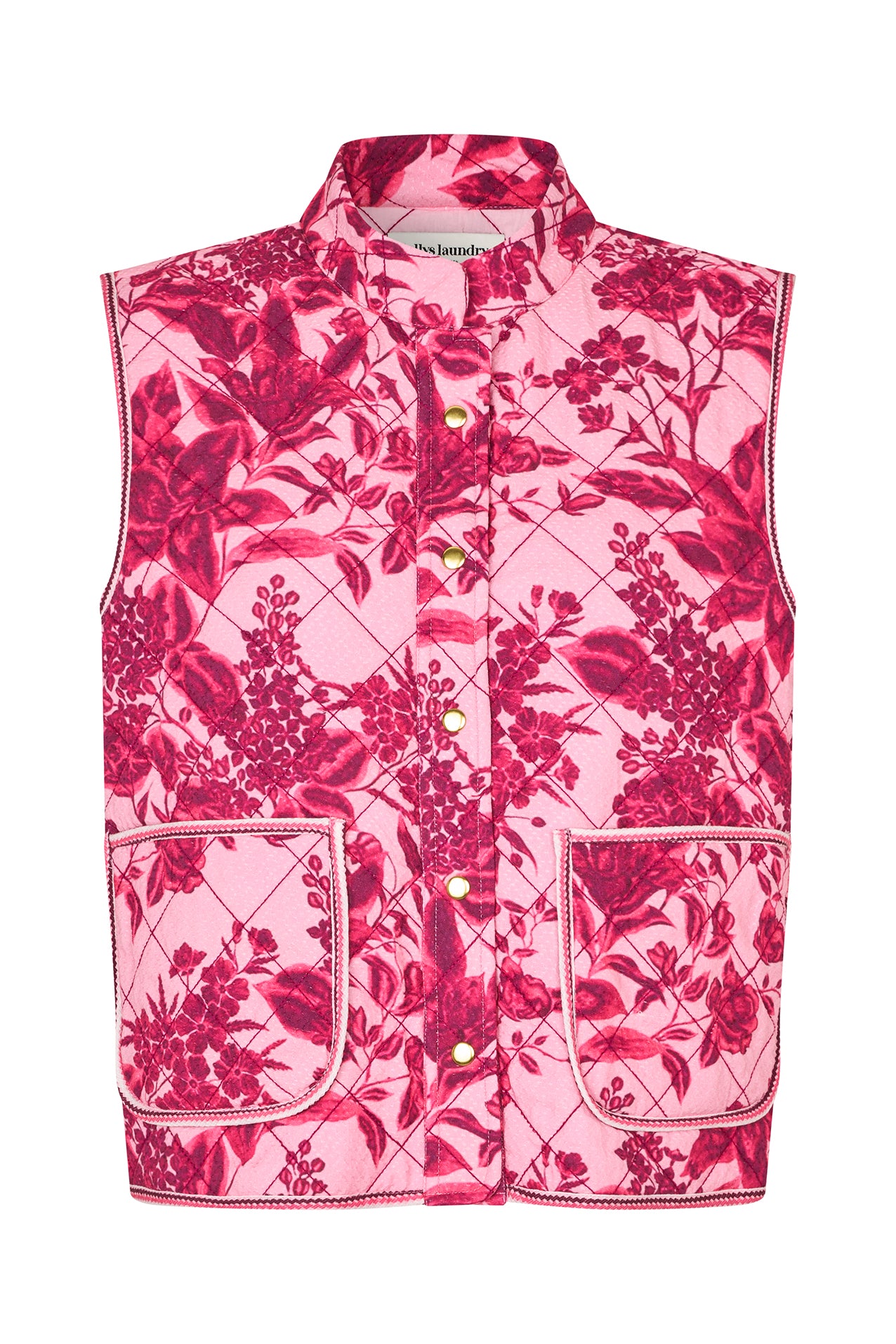Lollys Laundry CairoLL Quilted Vest – Pink