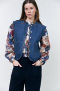 Lollys Laundry  Vest SL – Dark Blue