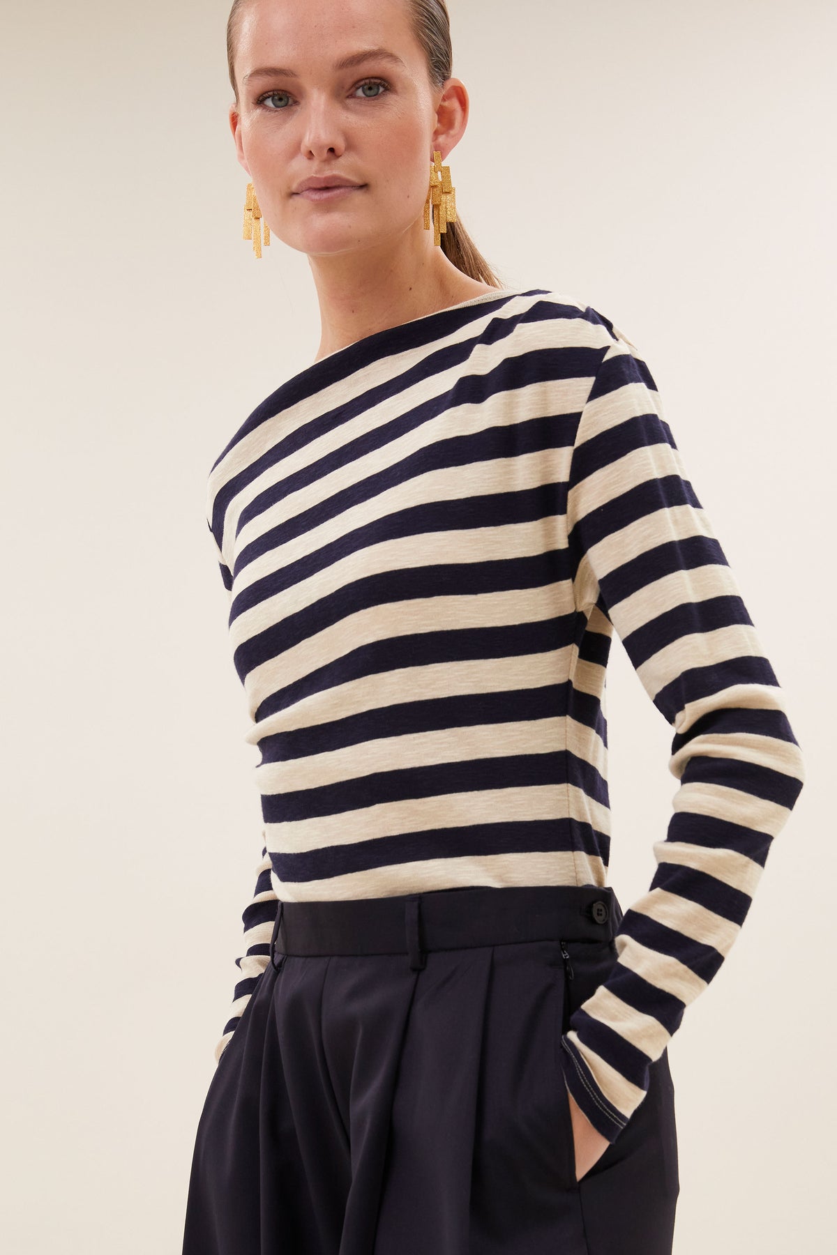 by-bar Leya Big Stripe Top – night sky