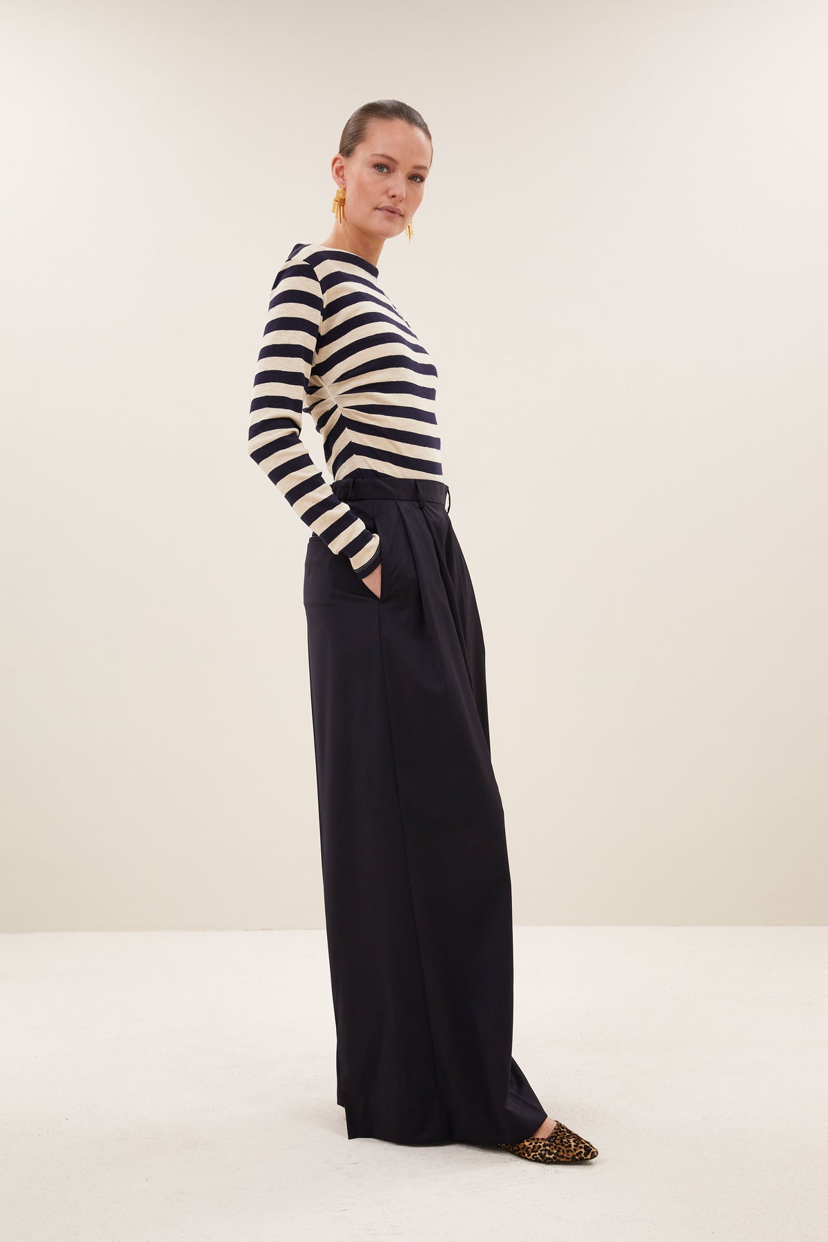 by-bar Leya Big Stripe Top – night sky