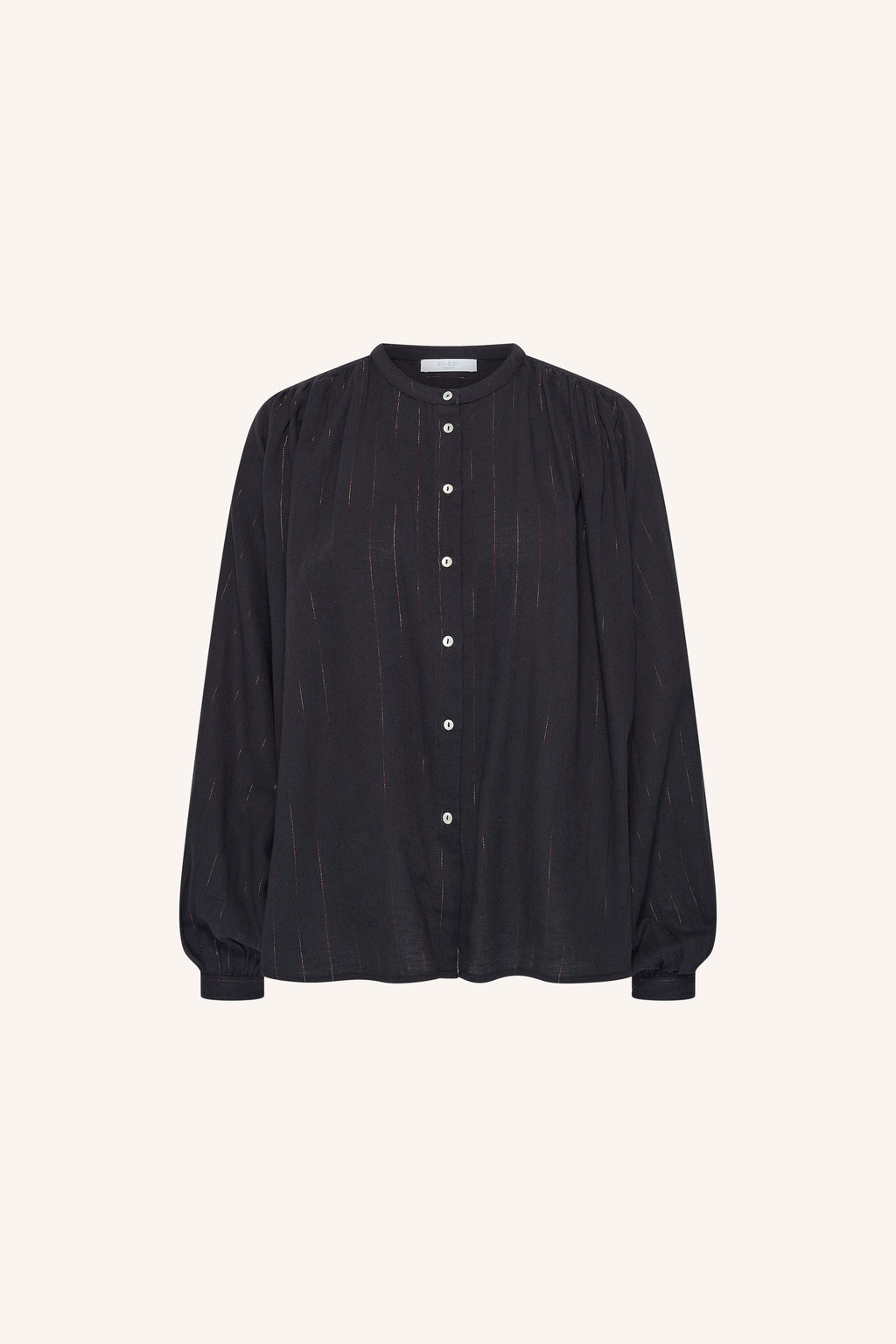 by-bar Nyka Lurex Bluse – midnight lurex stripe