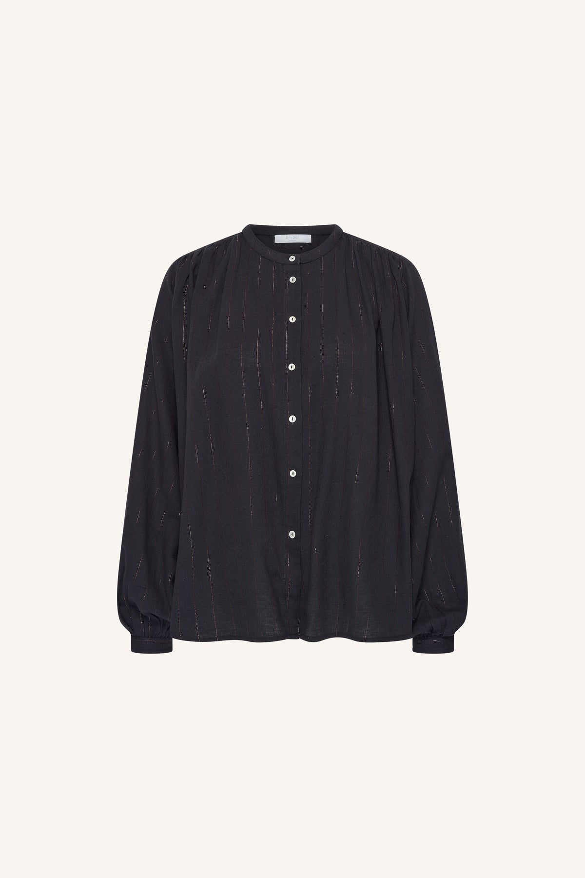 by-bar Nyka Lurex Bluse – midnight lurex stripe