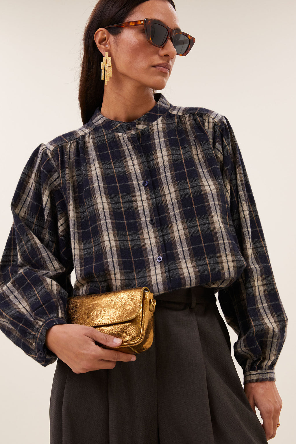 by-bar Jagger Check Blouse – jagger check