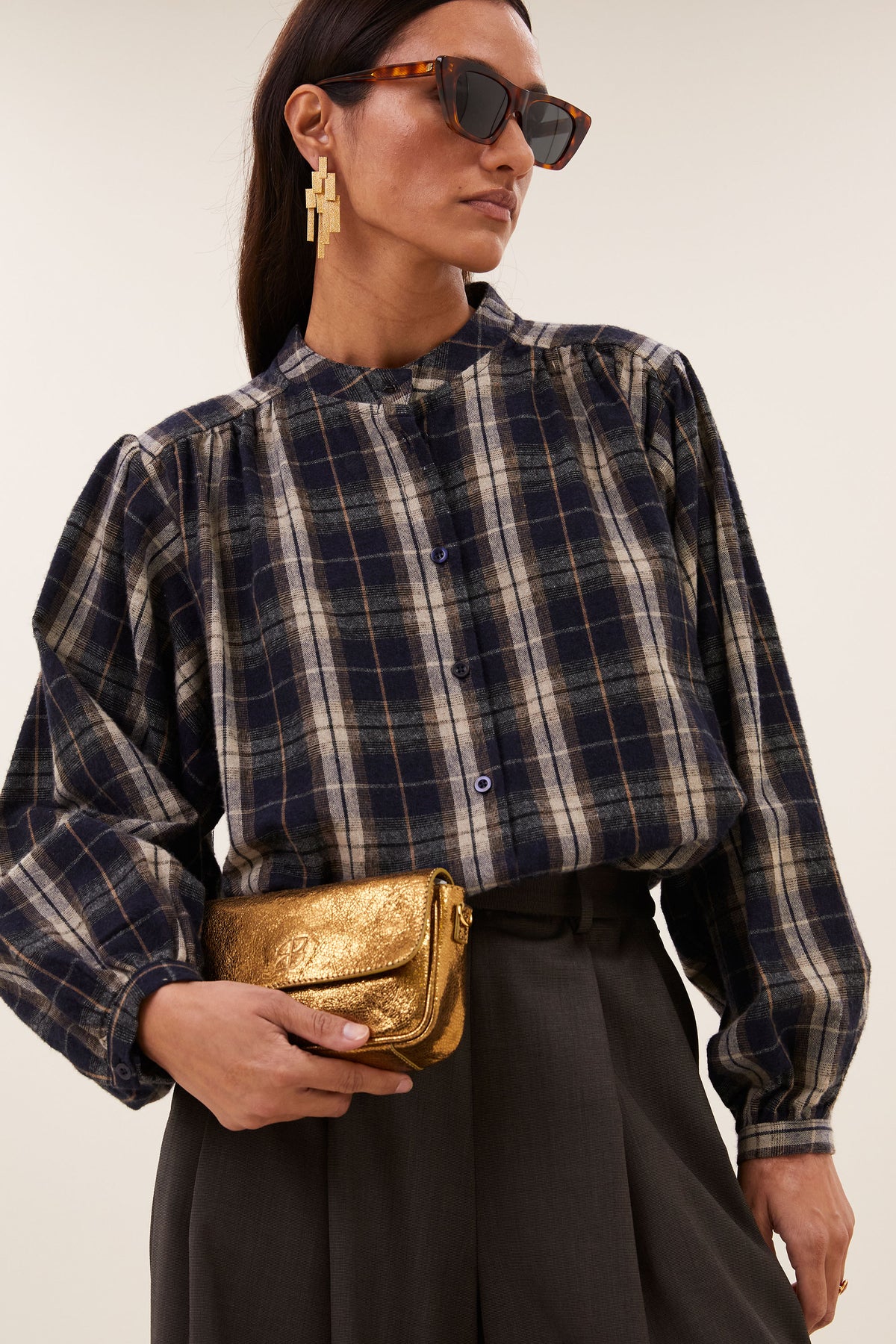 by-bar Jagger Check Blouse – jagger check