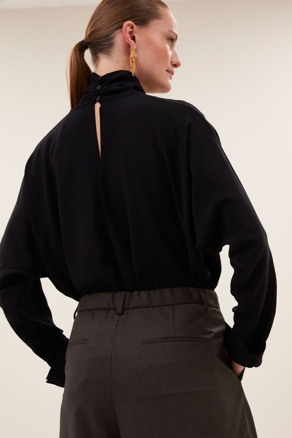 by-bar Ien Viscose Blouse – schwarz