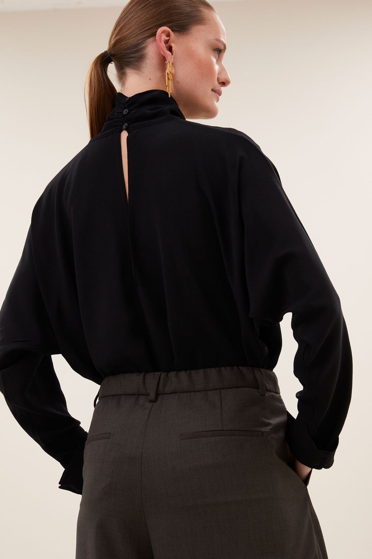 by-bar Ien Viscose Blouse – schwarz