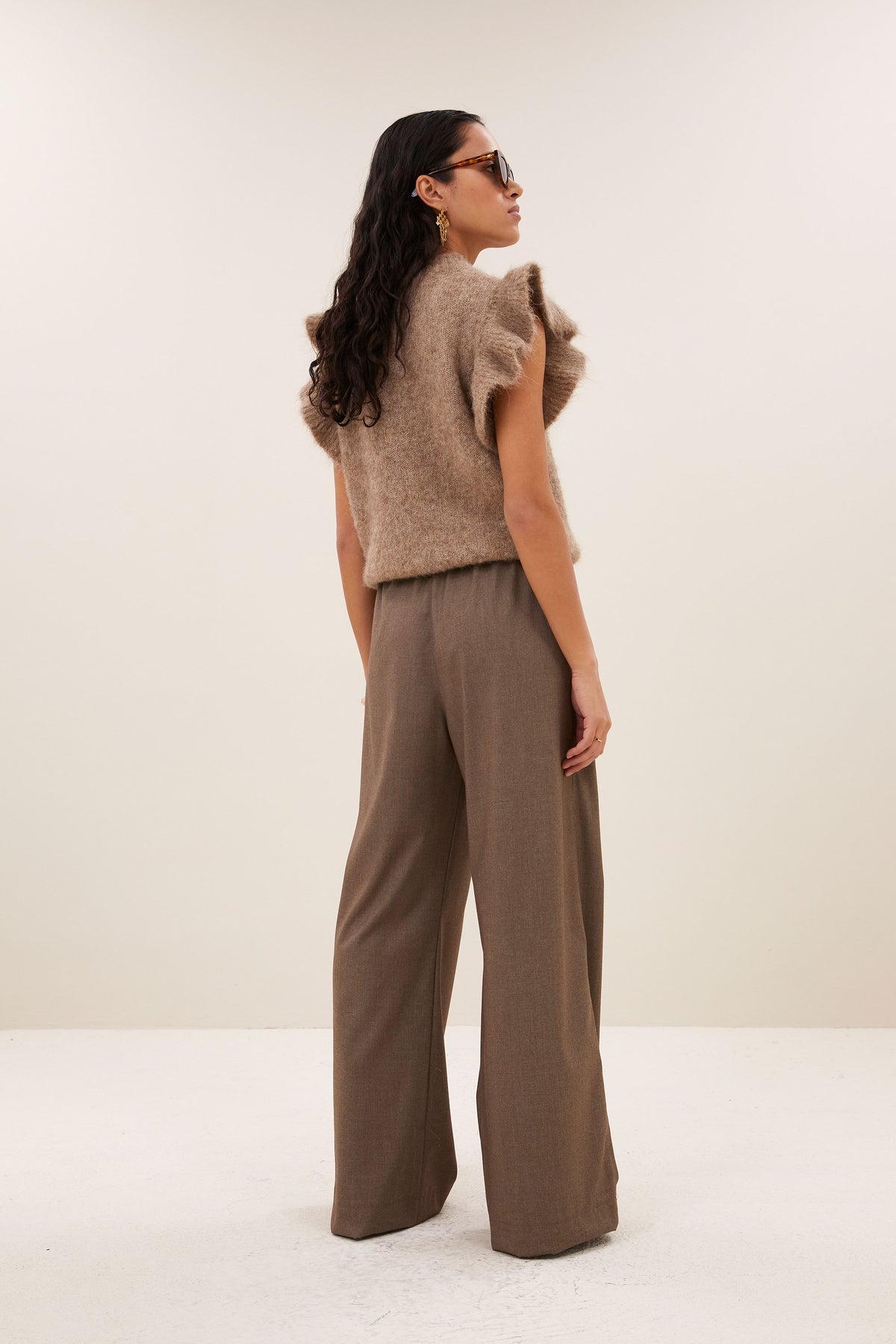 by-bar Benji Melange Pants – biscuit melee