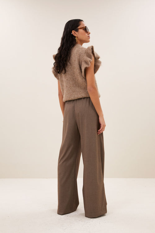 by-bar Benji Melange Pants – biscuit melee