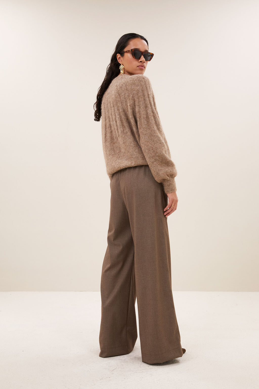 by-bar Benji Melange Pants – biscuit melee