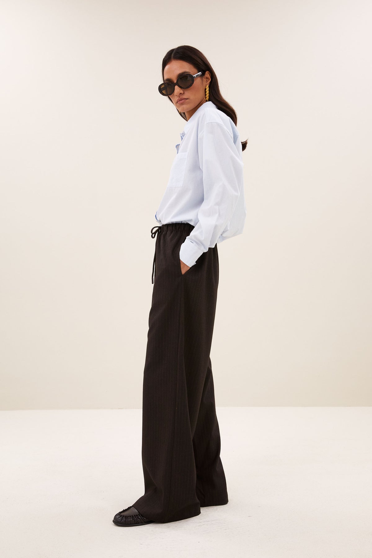 by-bar Frida Copper Stripe Pants – copper stripe