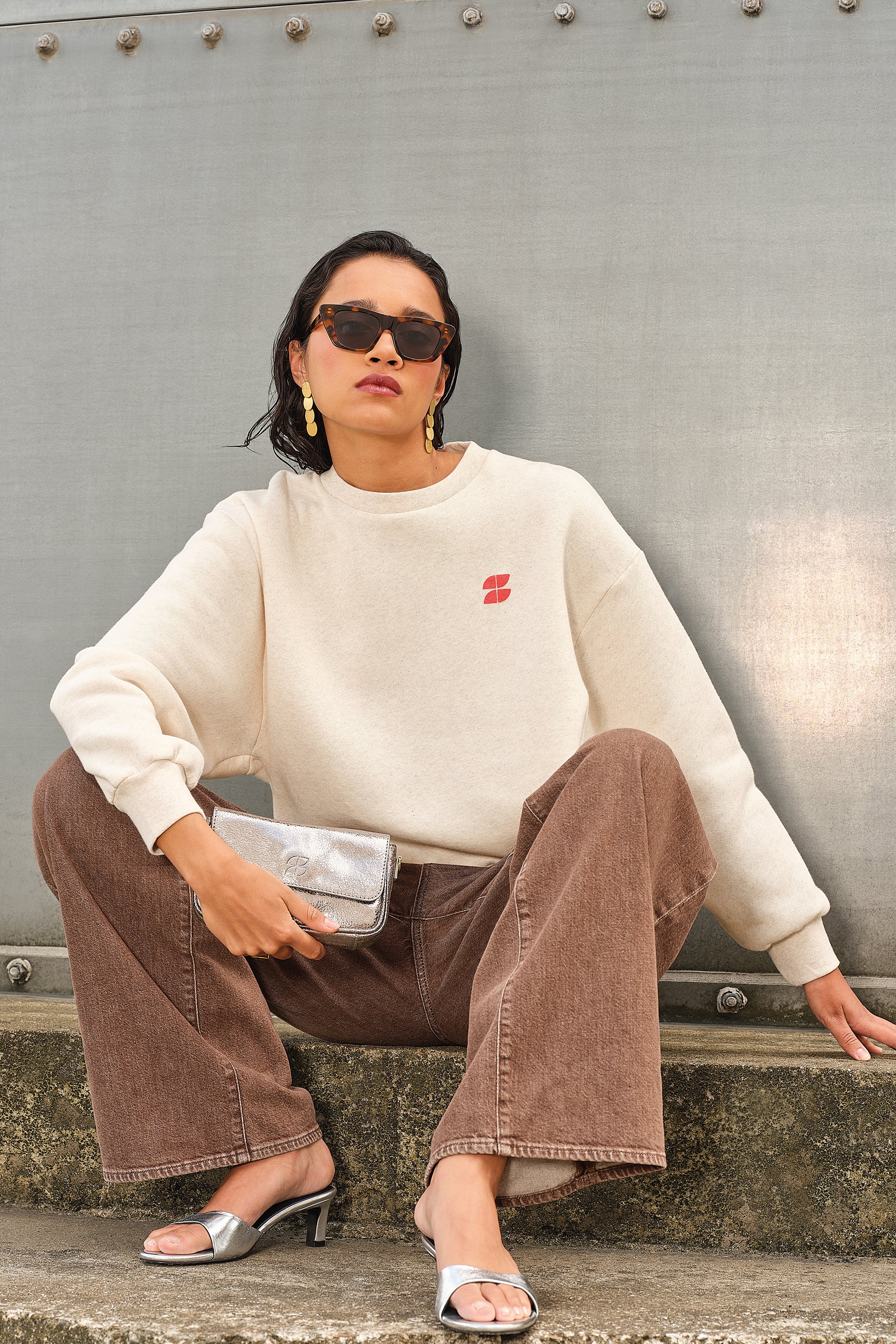 by-bar Lili Coast Melange Sweater "cantine cotiere"
