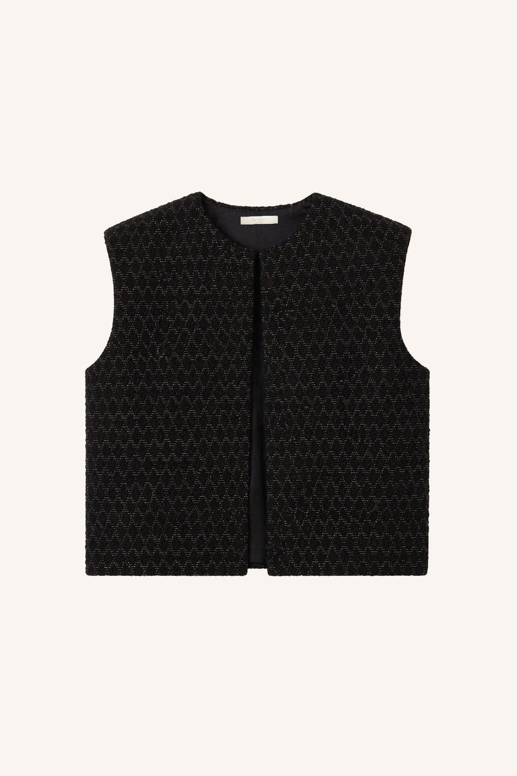 by-bar Milo Sparkle Gilet – schwarz
