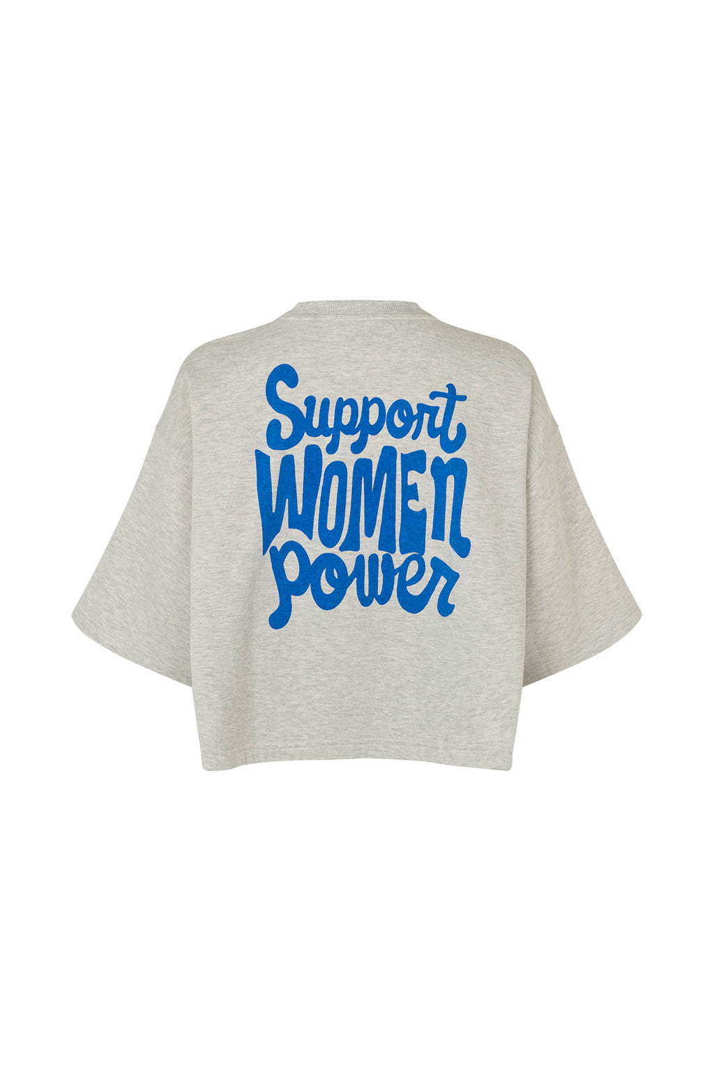 Lollys Laundry Support Women Power Sweatshirt – Hellgrau meliert