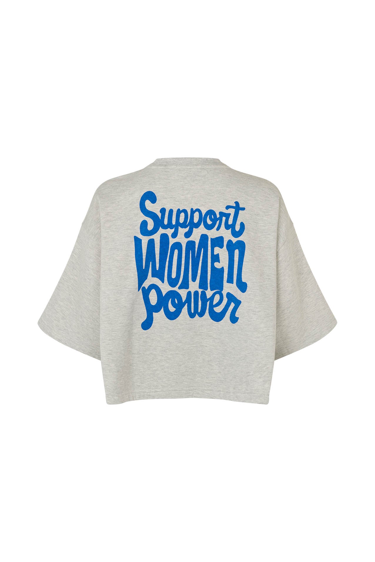 Lollys Laundry Support Women Power Sweatshirt – Hellgrau meliert