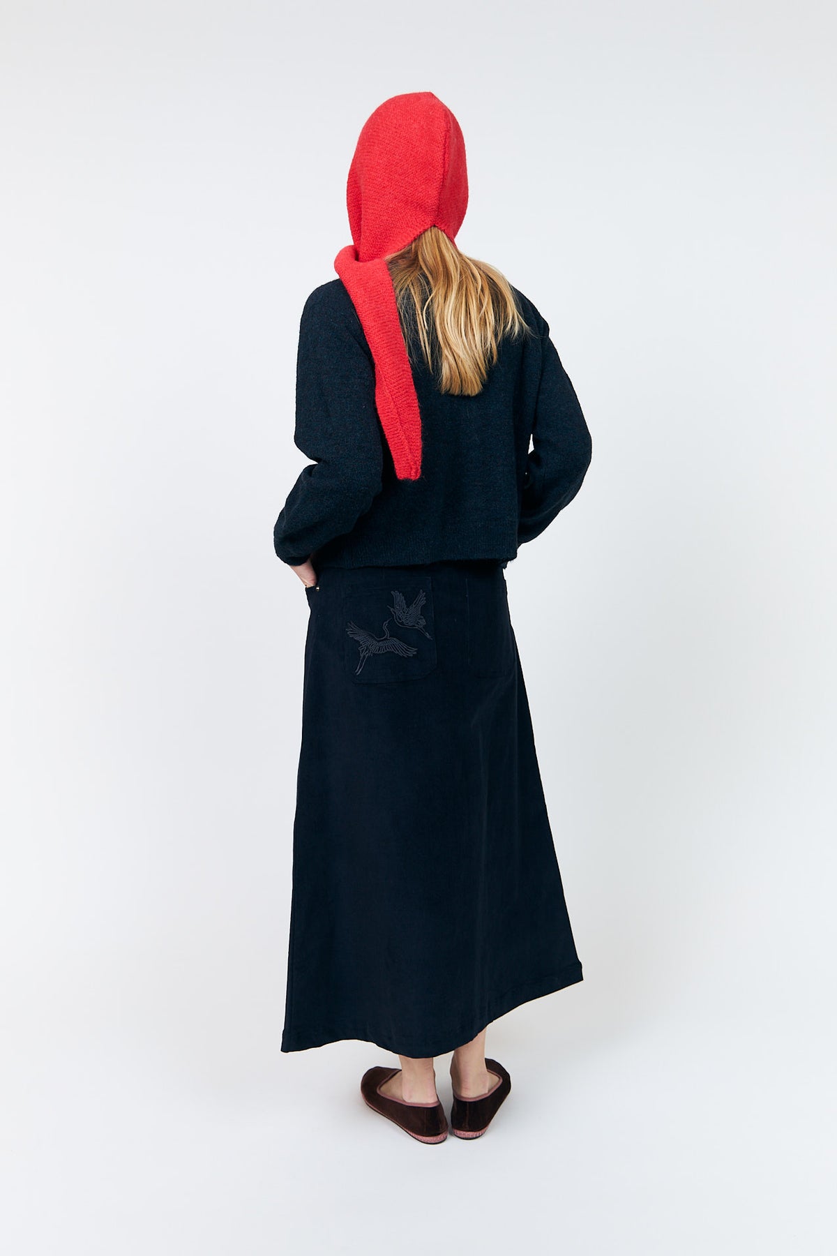 Lollys Laundry Kapuzenschal – Rot ❤️