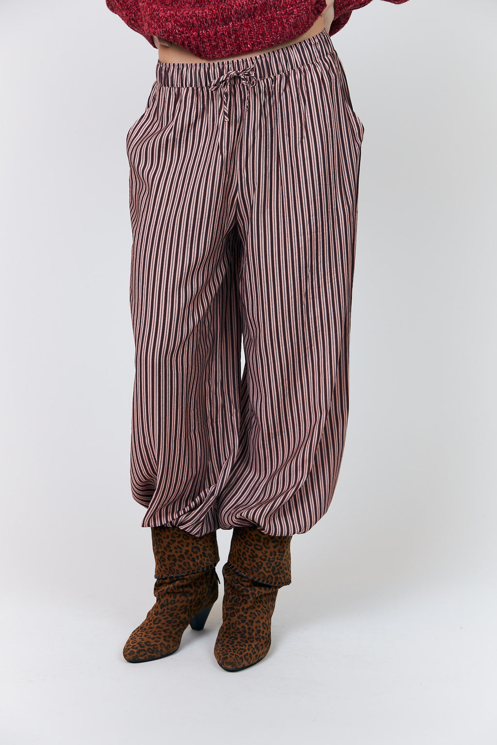 Lollys Laundry PiperLL Hose – Beige - gestreift
