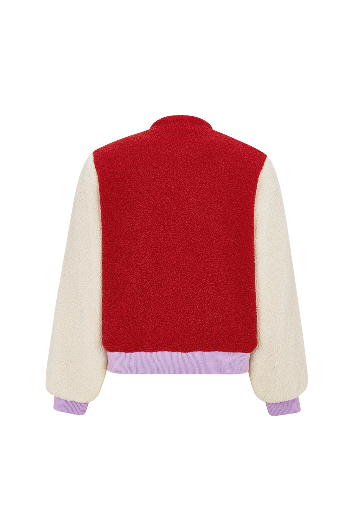 Lollys Laundry Teddy-Jacke – Red / Cream 💜❤️