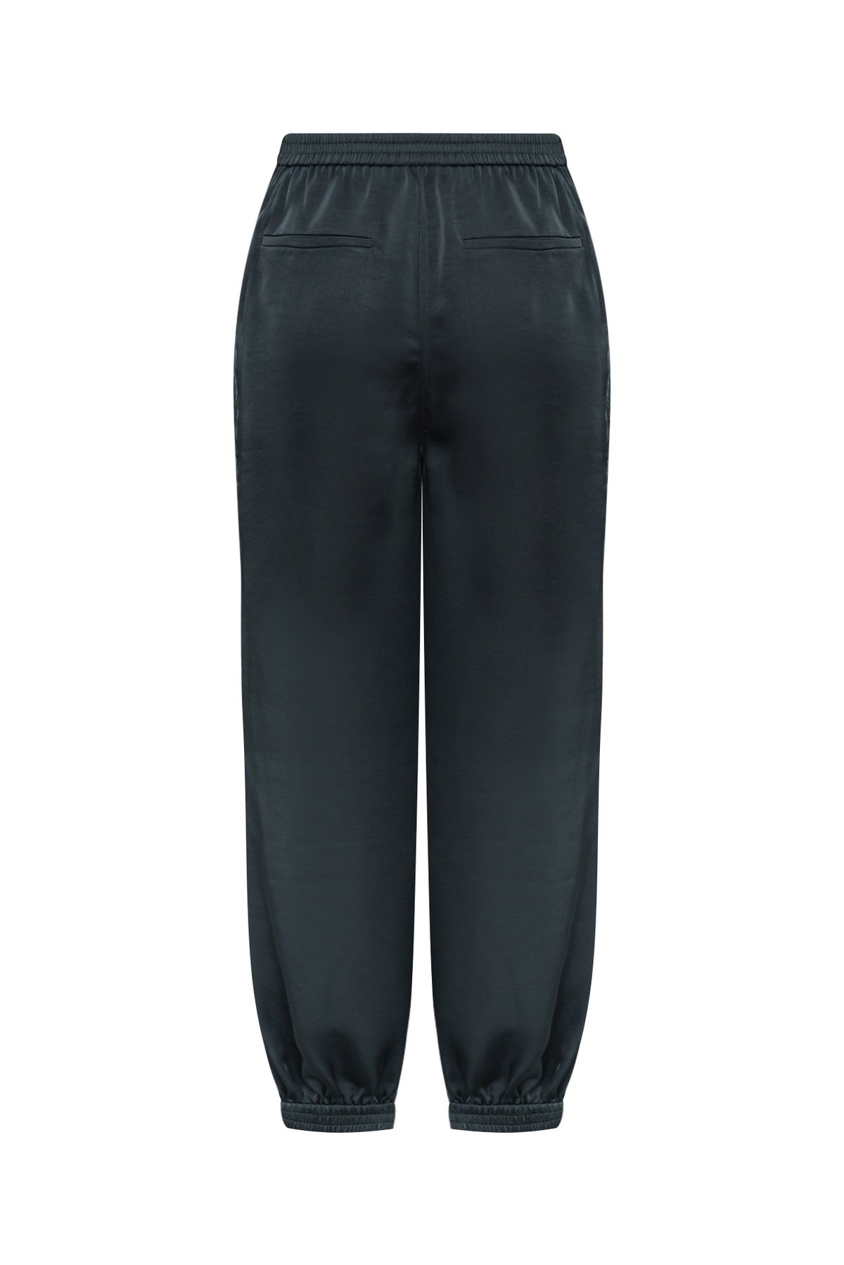 Satin Hose – Washed Black Lollys Laundry mit Spitze und cutouts