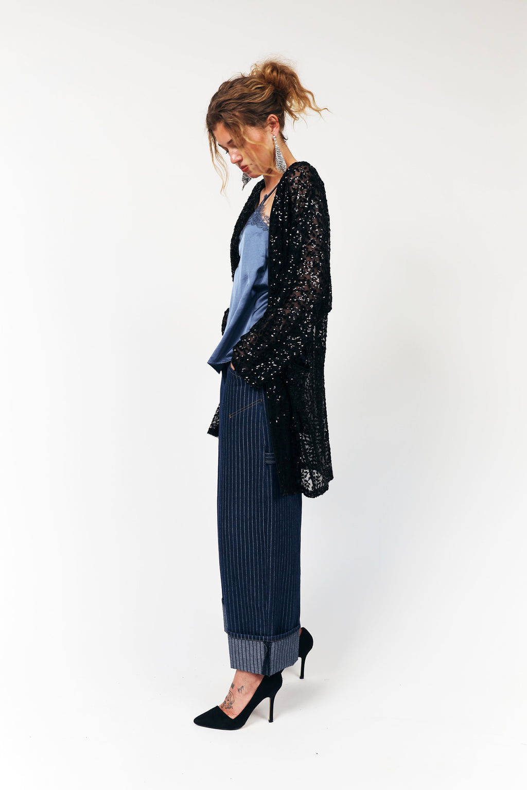 Kimono – Black Lollys Laundry - Palietten Glitzer Kimono