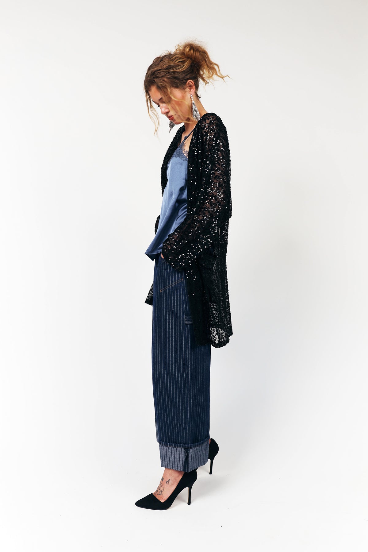 Kimono – Black Lollys Laundry - Palietten Glitzer Kimono