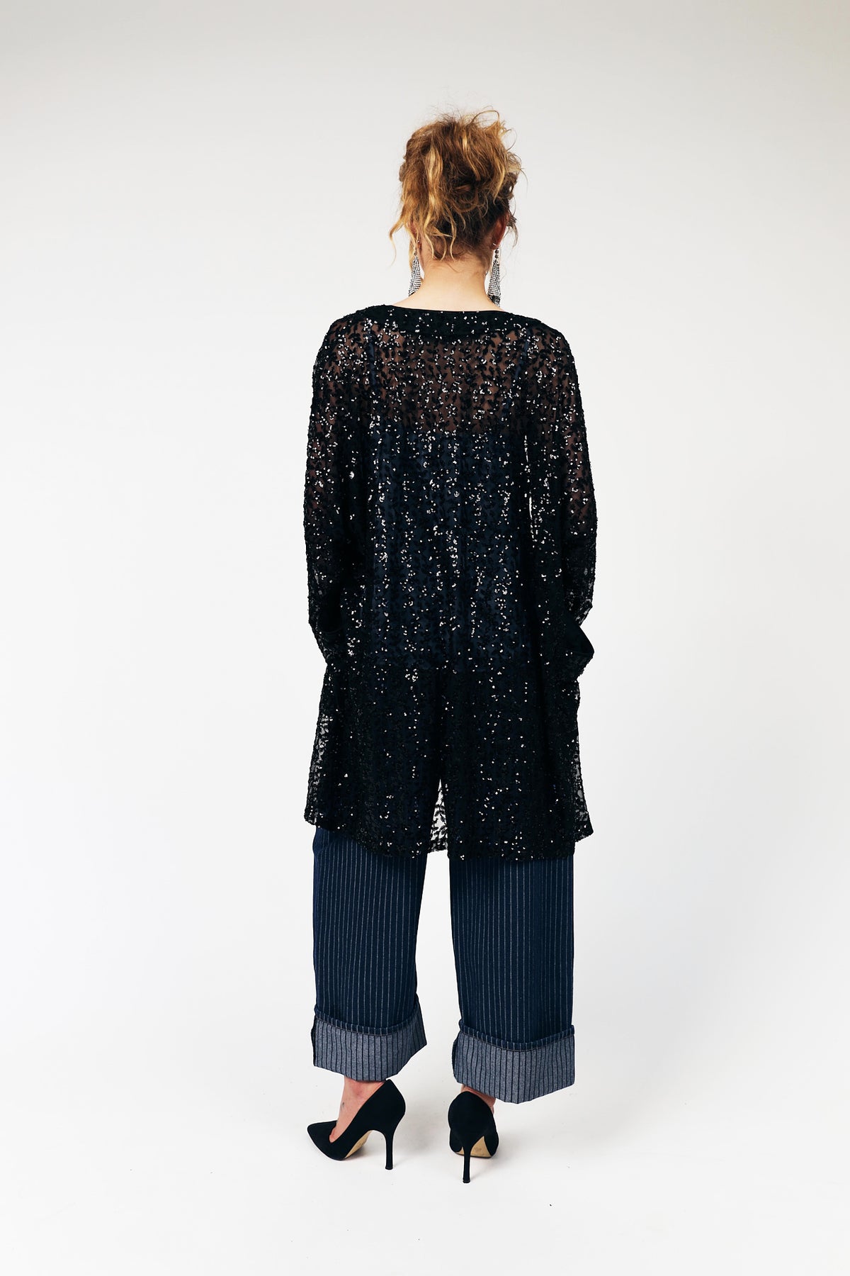 Kimono – Black Lollys Laundry - Palietten Glitzer Kimono