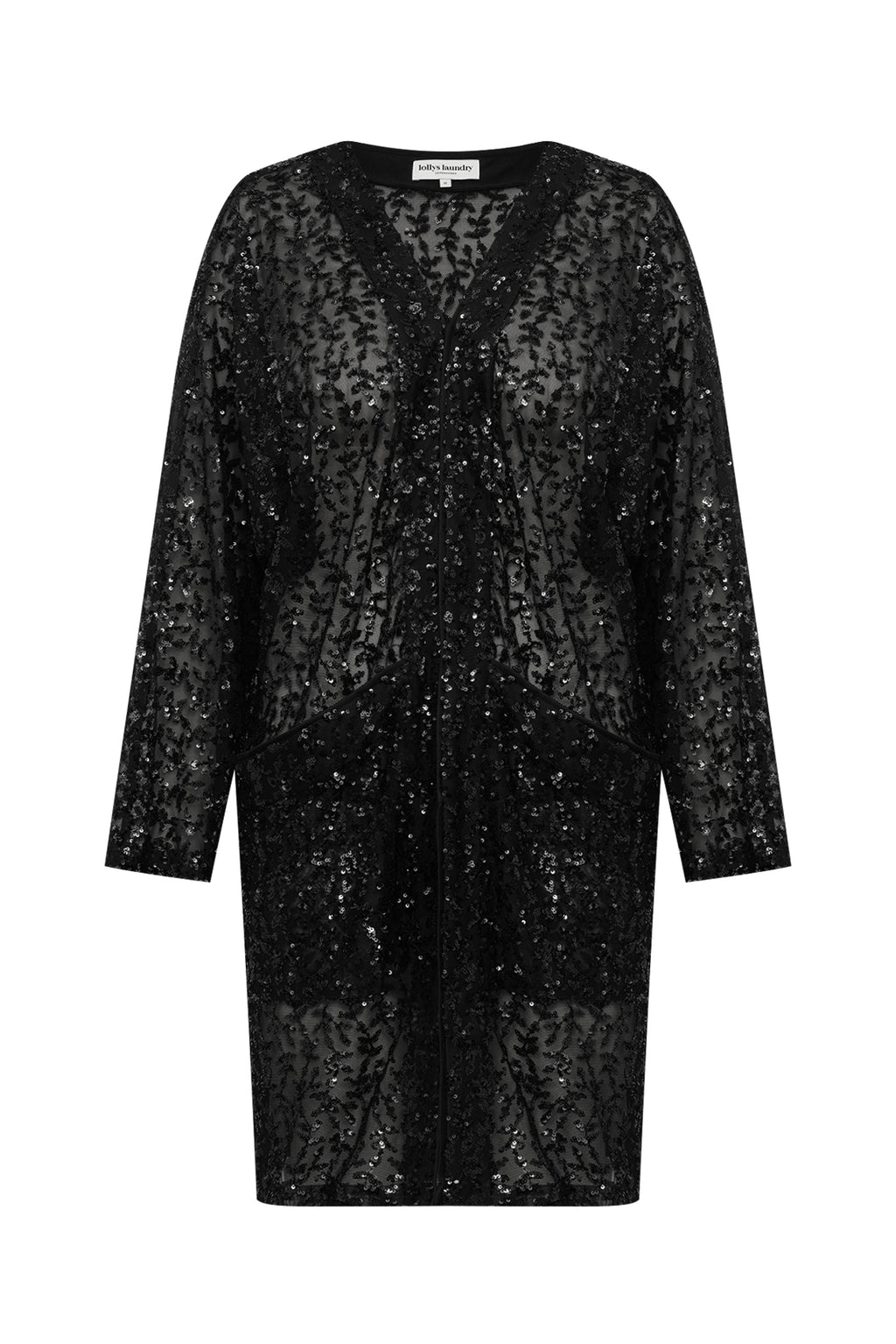 Kimono – Black Lollys Laundry - Palietten Glitzer Kimono