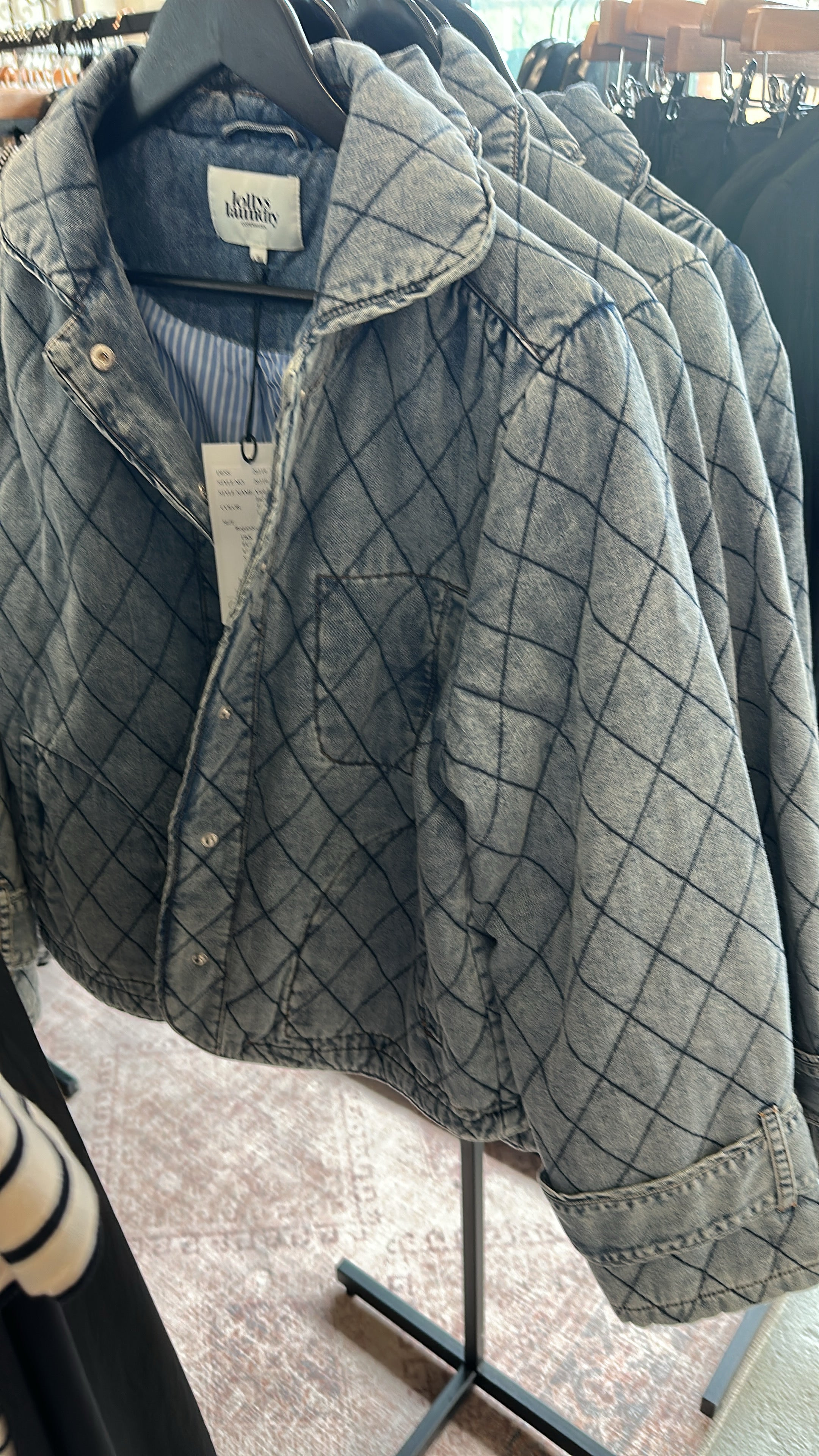 gesteppte Jeansjacke von Lollys Laundry