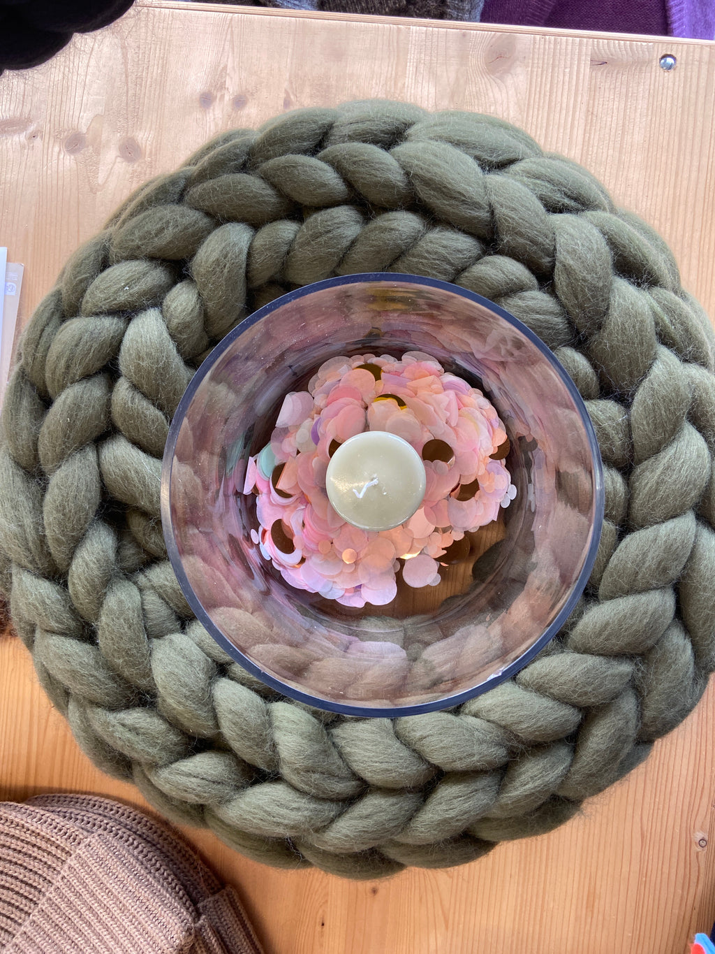 Wollá Dekokranz aus Merinowolle – 2 Größen | 3 Farben