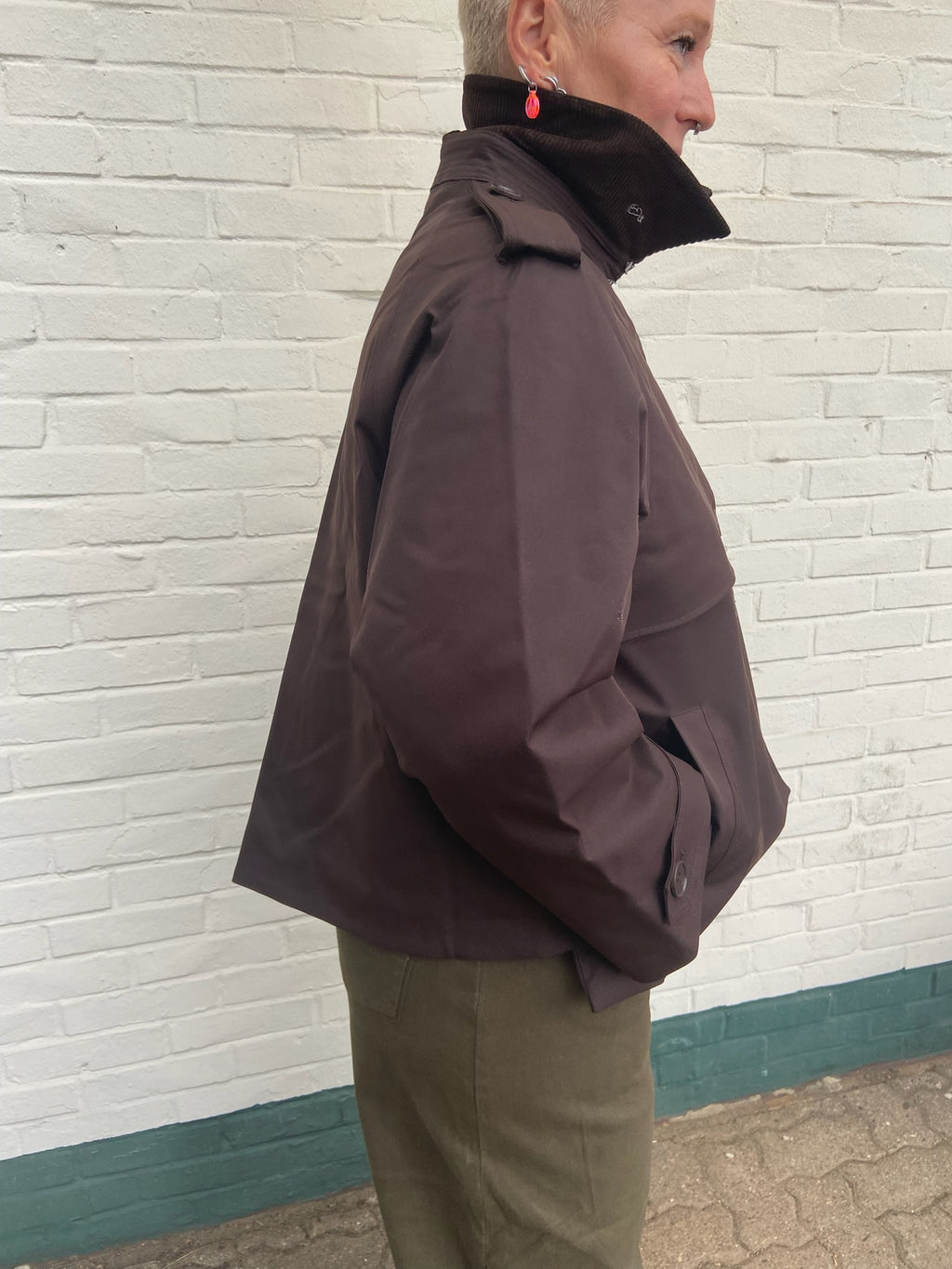 NOEN Trench Jacke – Dunkelbraun