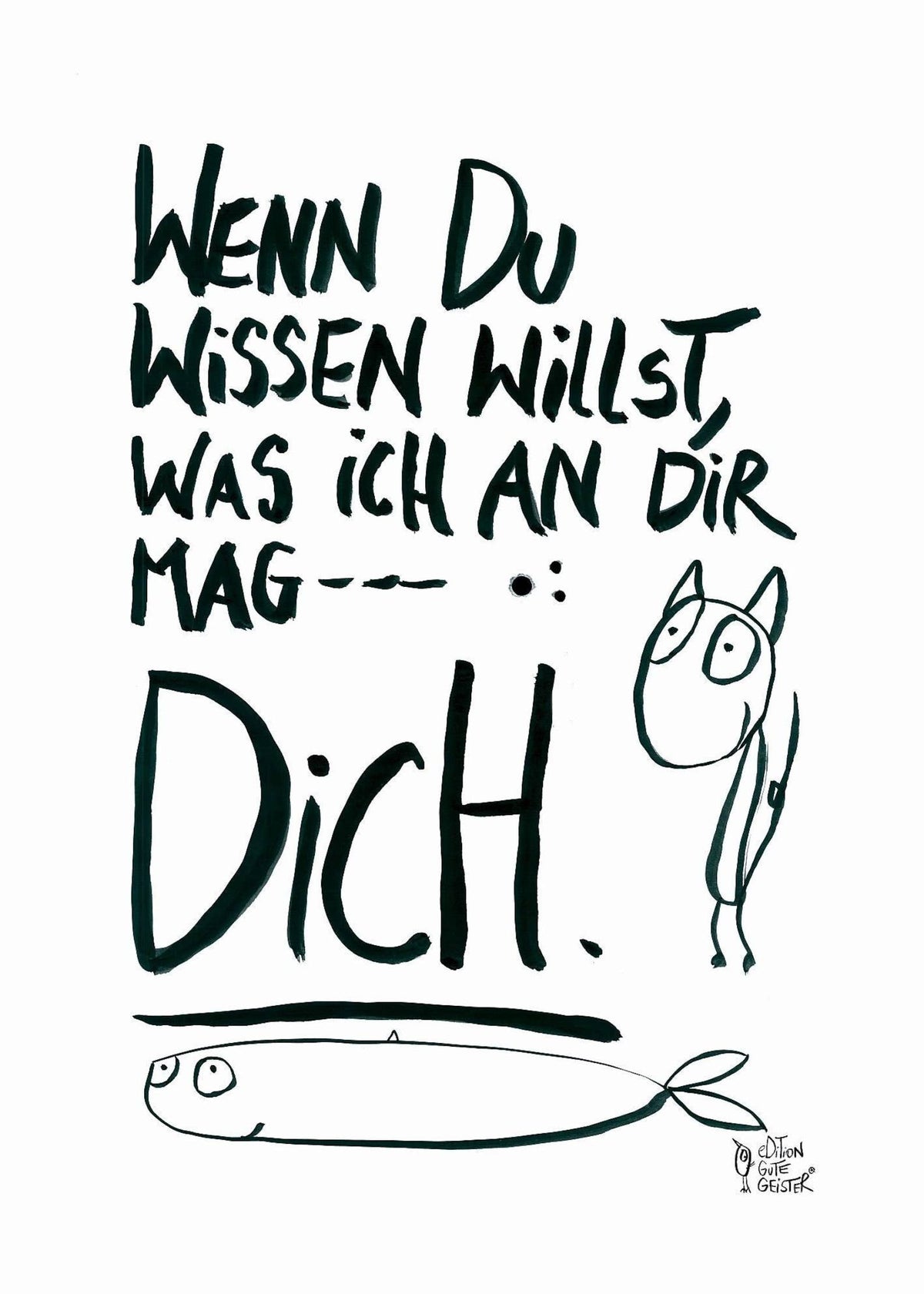 Geschirrtuch - Ich Mag Dich