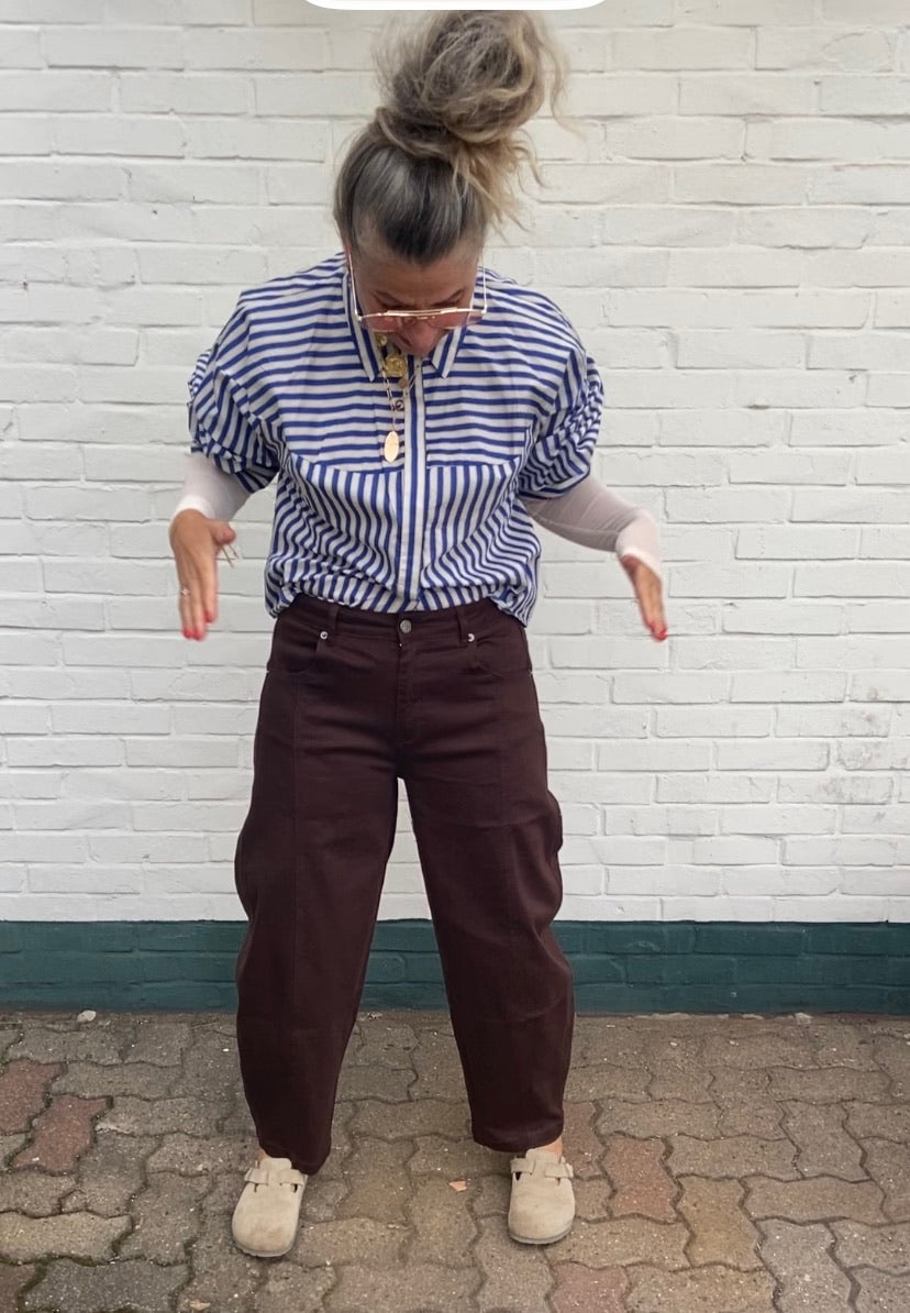 Peppercorn Sadie Shirt – Star Sapphire Blue Stripe