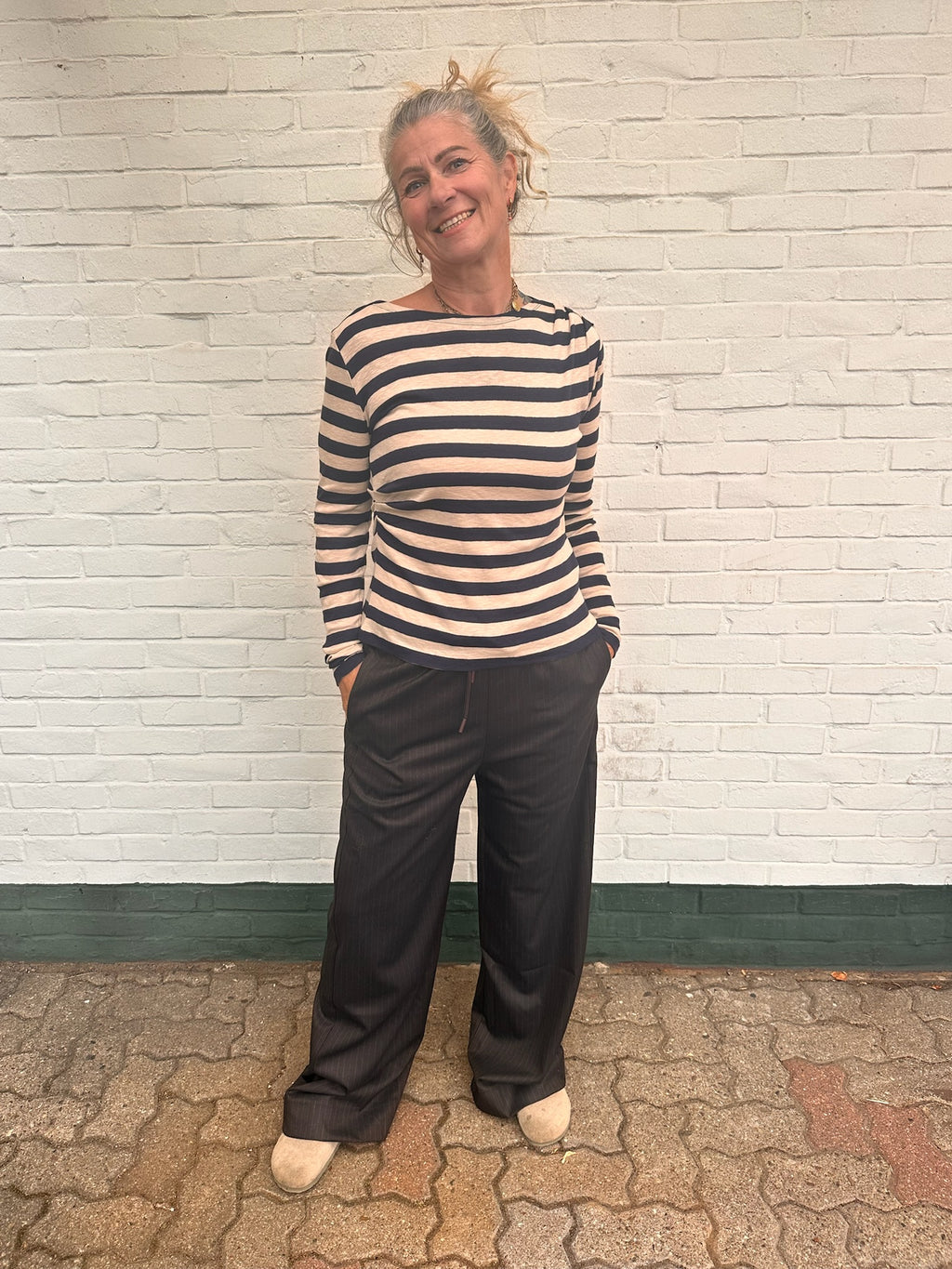 by-bar Leya Big Stripe Top – night sky