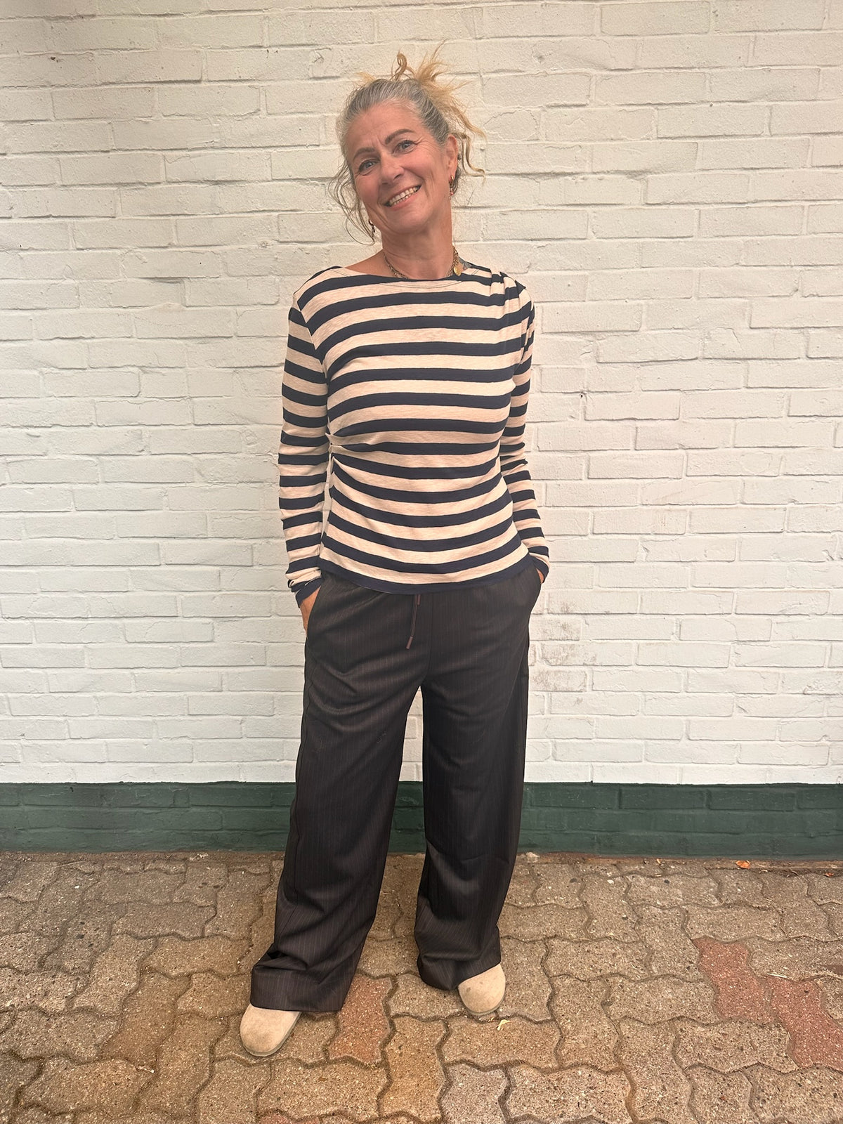 by-bar Leya Big Stripe Top – night sky