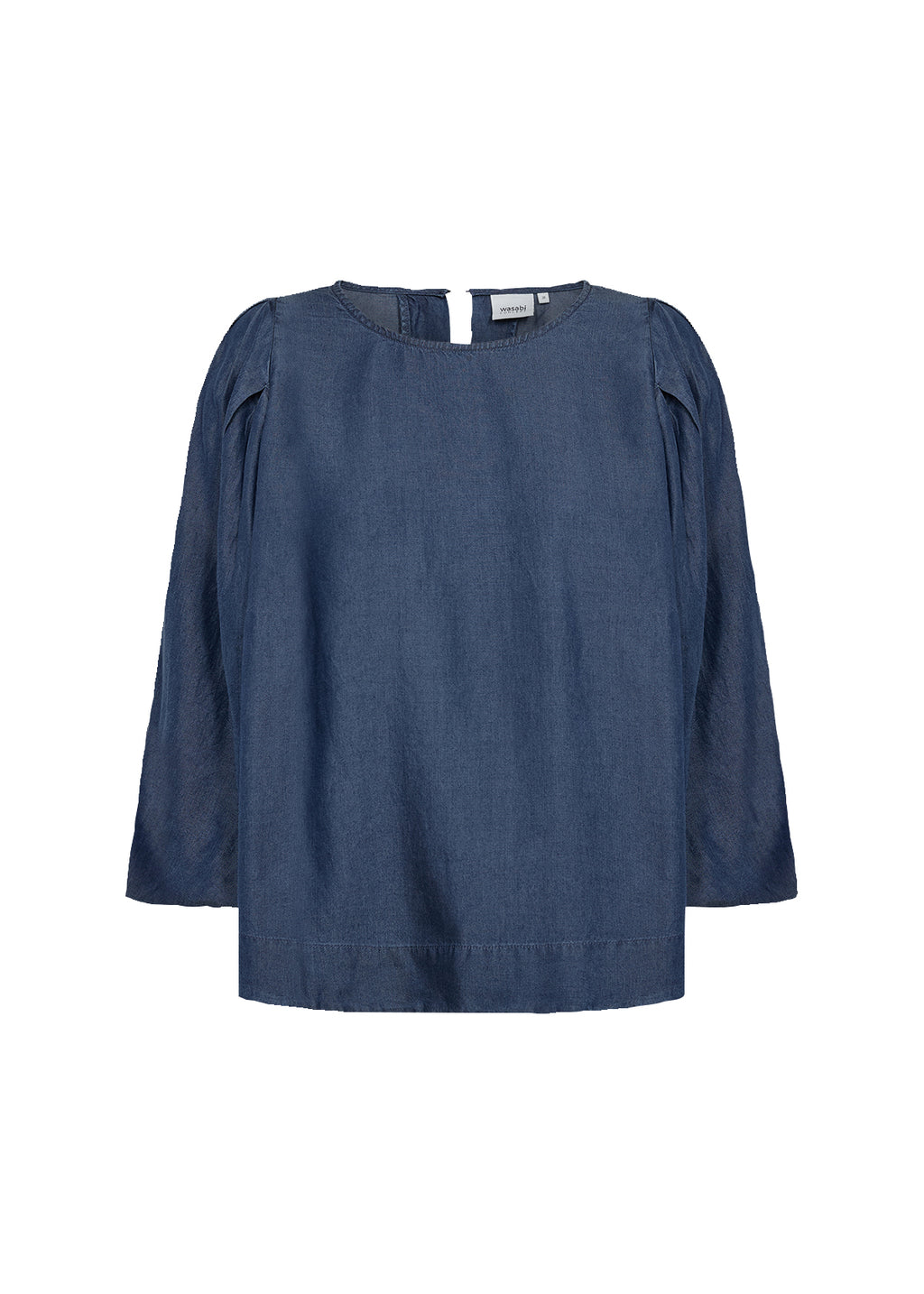 Wasabi WA-Flora 20 Bluse – Dark Blue Denim