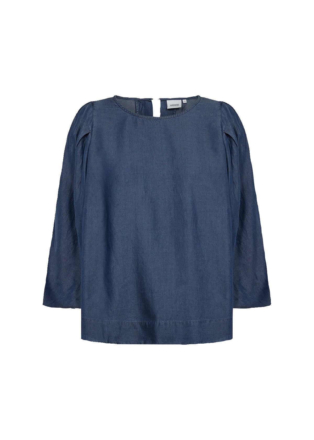 Wasabi WA-Flora 20 Bluse – Dark Blue Denim