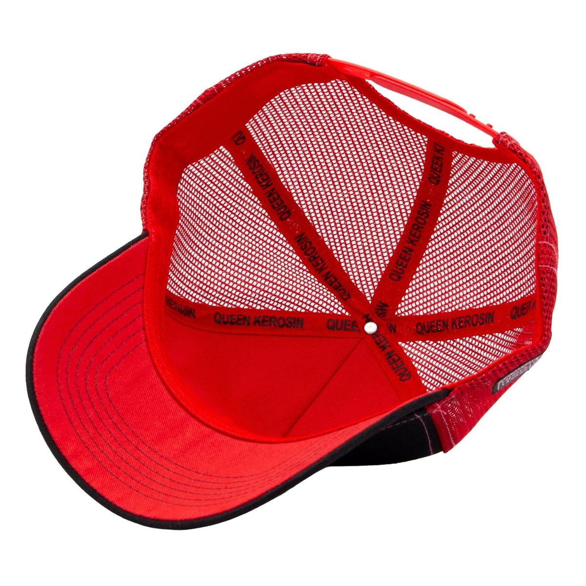 Trucker Cap 'Never Trust A Fucker' in Schwarz Rot
