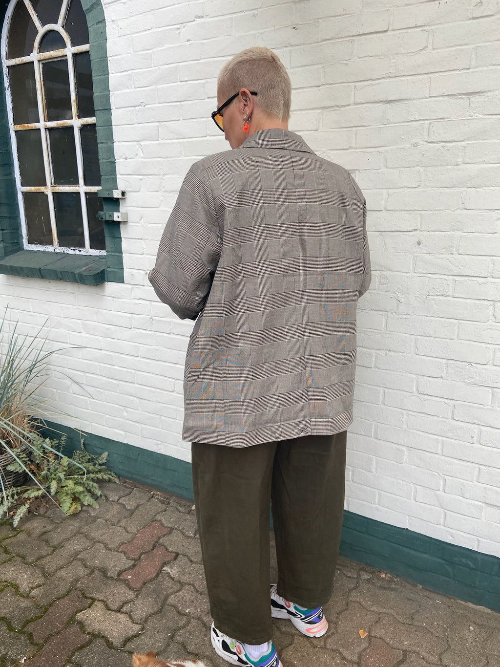 Wasabi Oversize Check Blazer