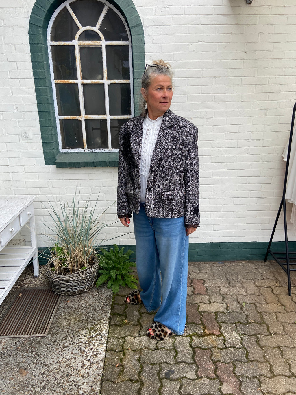 🖤 MÊME ROAD Blazer mit wunderschöner Pailletten-Applikation