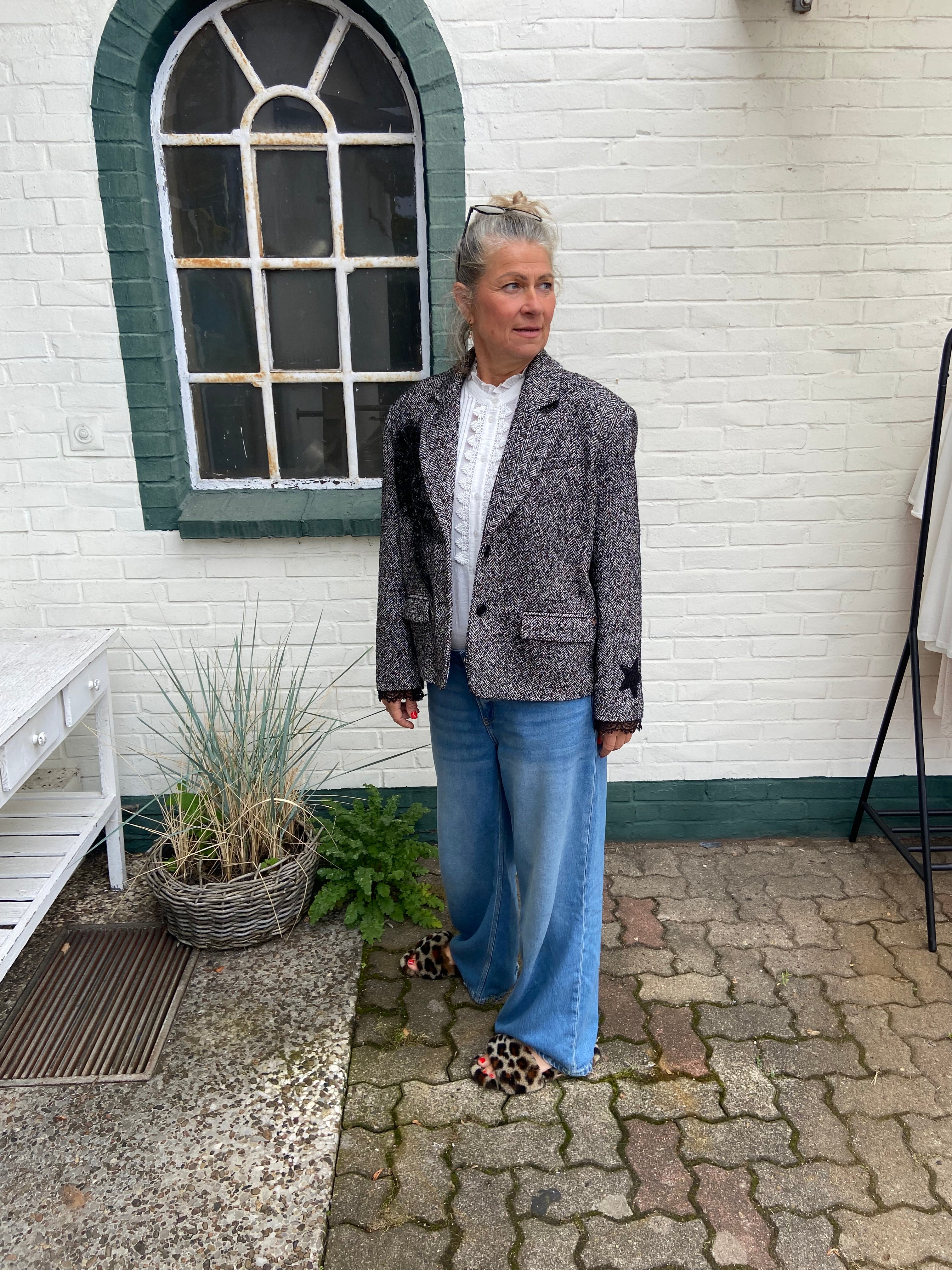 🖤 MÊME ROAD Blazer mit wunderschöner Pailletten-Applikation