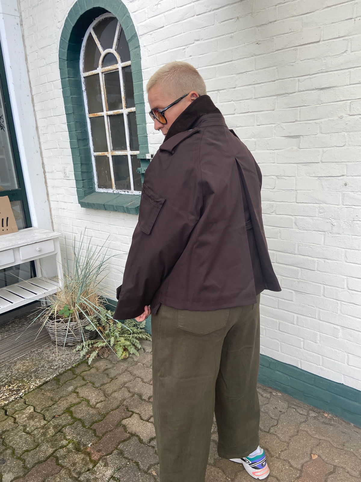 NOEN Trench Jacke – Dunkelbraun