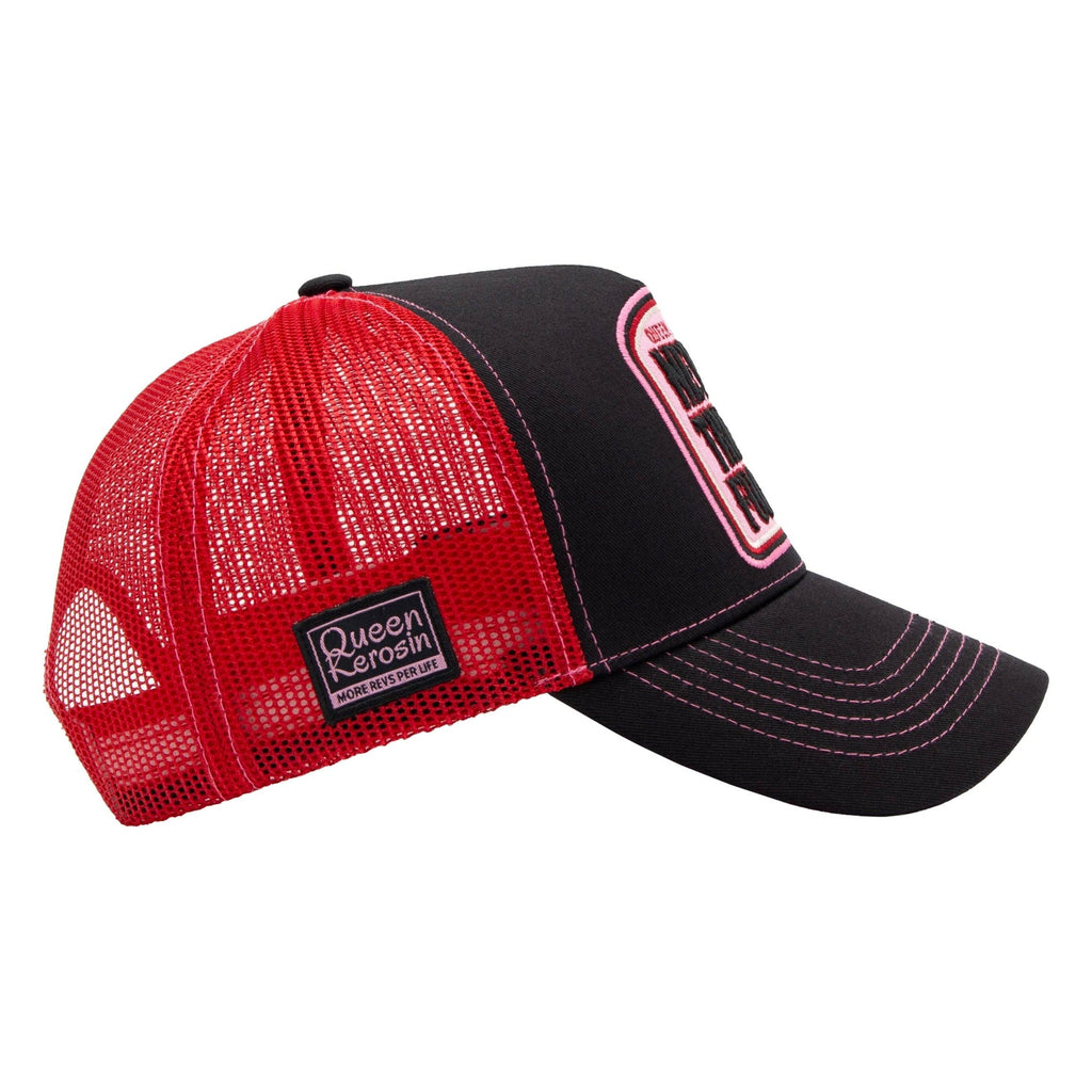 Trucker Cap 'Never Trust A Fucker' in Schwarz Rot