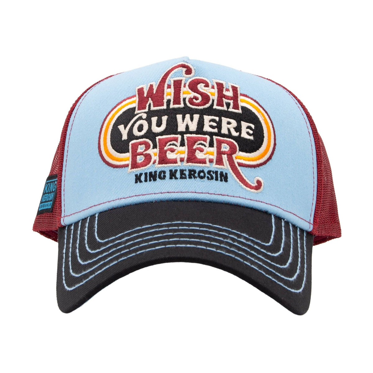 Trucker Cap 'Wish You Were Beer' in Hellblau